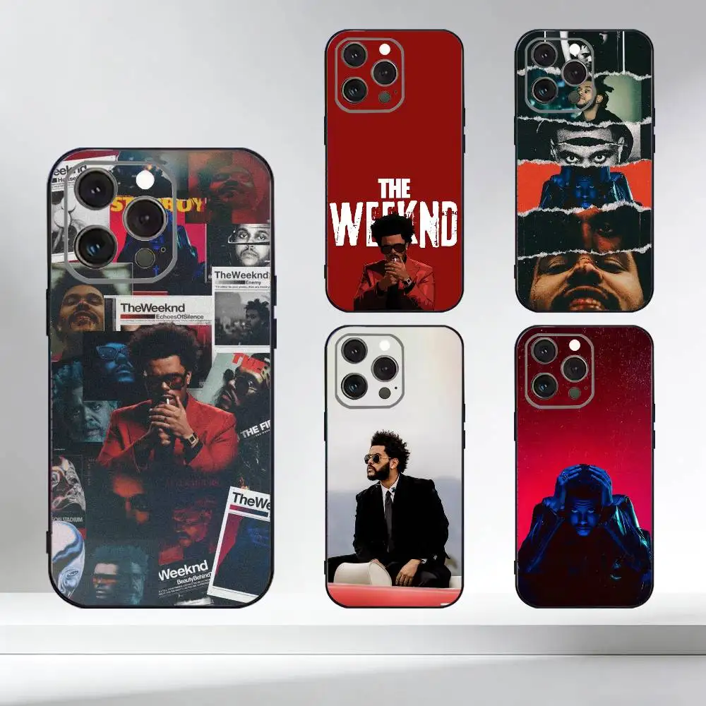 

S-Singer The W-Weeknd Phone Case For iPhone 17,16,15,14,13,12,11 Plus,Pro Max,XS,Soft Silicone Black Cover
