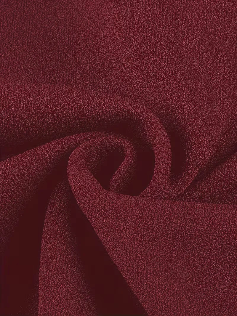 Elegantes Damenkleid mit Rundhalsausschnitt, Sommerkleid mit Schlitz, 3/4-Ärmeln, Knöpfen, für Büro und Arbeit, Figurbetontes Bleistift-Midikleid – Detail 7