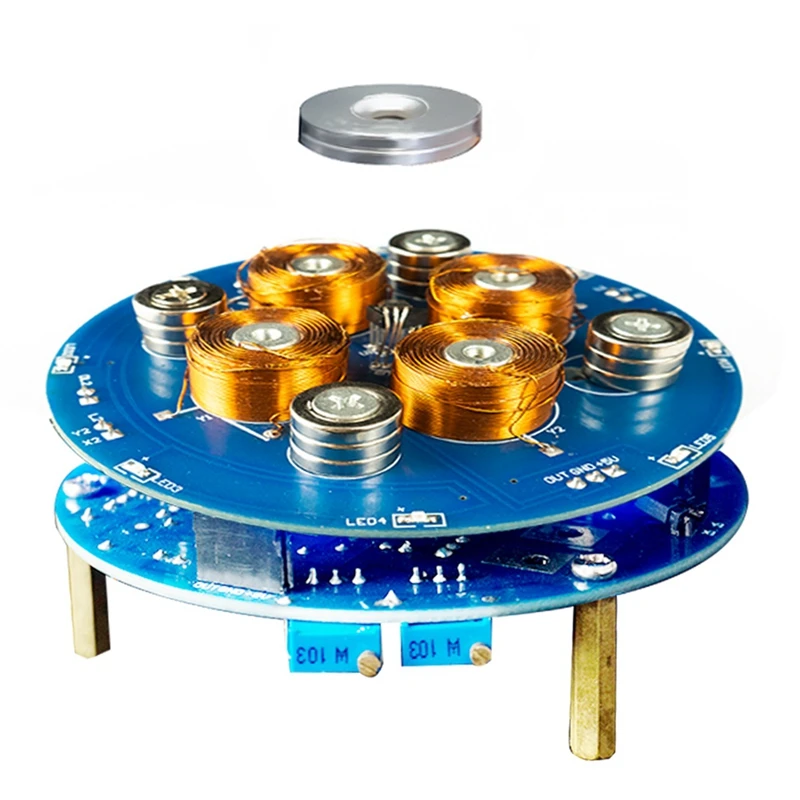 DIY Magnetic Levitation Kit Experiment Soldering Project Practice Solder Assembly 2-5W 150G Load Magnet Electronic Kit