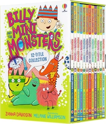 

12 Volumes Billy and The Mini Monsters Story English Books Children's Early Education Usborne Young Kids Reading Libros Livros