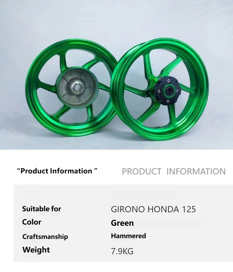 For Thai Version Honda LEAD125 Alloy Wheel Rim High‑Hardness Anti‑Deformation Fine‑Craftsmanship Stable‑Riding Mod Parts