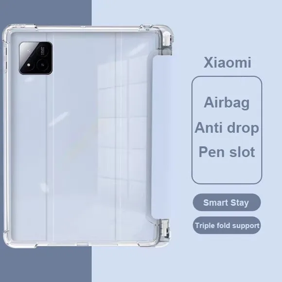 

Чехол для Xiaomi Pad 7 7Pro 11,2 5 5Pro 6 6Pro 11 Redmi Pad SE 11 2025 2023 SE 8.7 Pad10.61 Защитный чехол для подушки безопасности со слотом для ручки