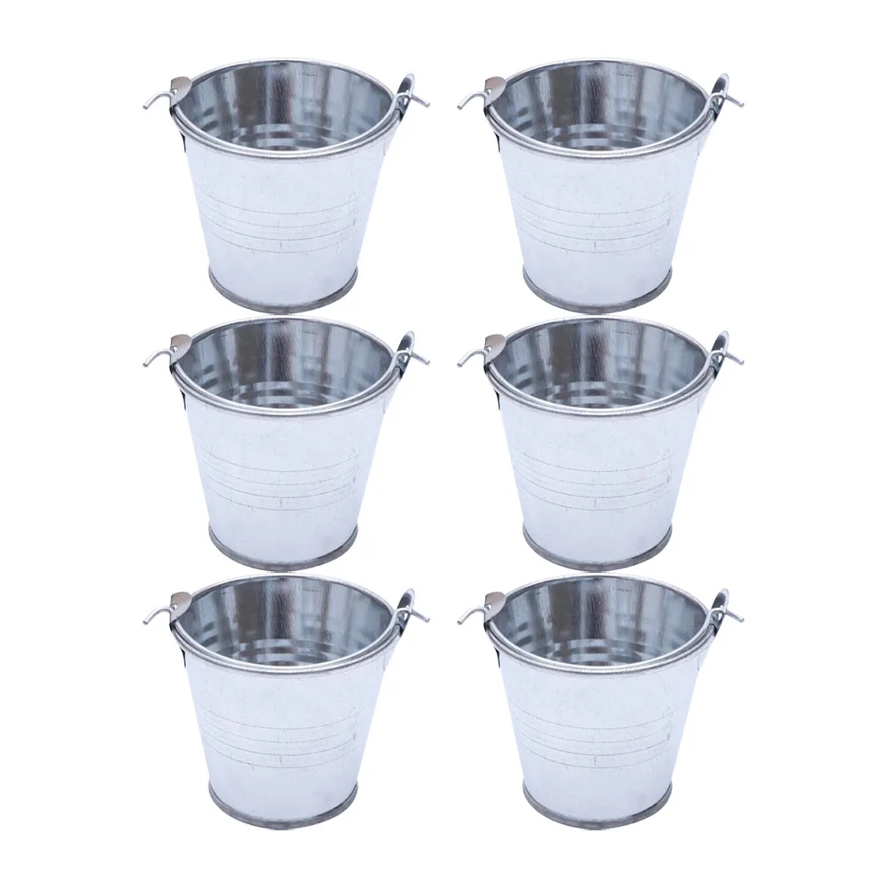 

Creative Mini Iron Bucket For Flower Shop Home Gardening Storage Kids Gift Office Decoration Succulents Planting Pot Household