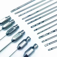 Cánula de recolección de grasa para células de tallo, aspirador de cánula de liposucción para belleza