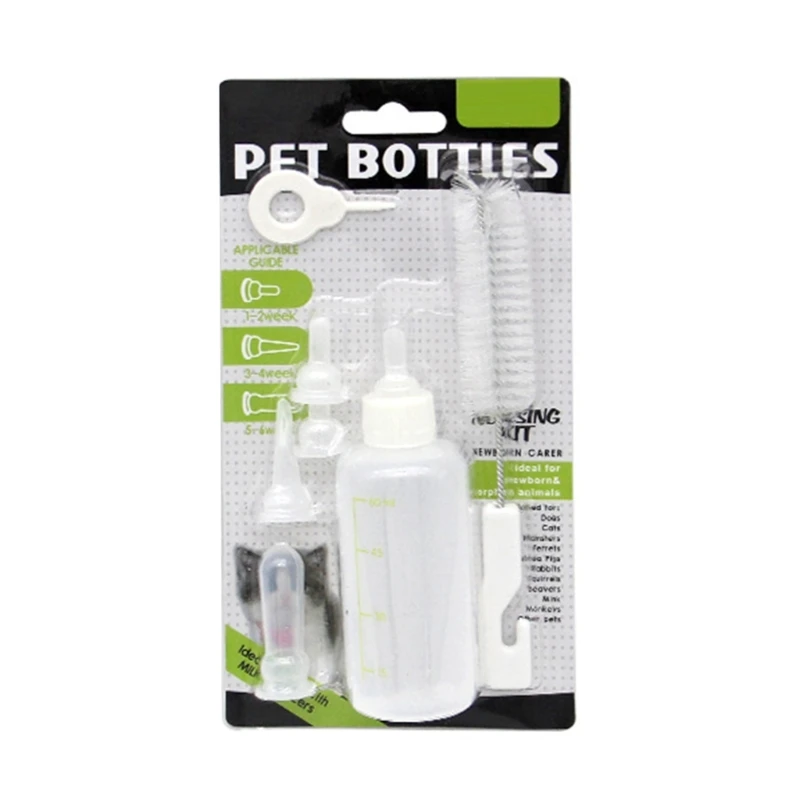 Y1UB Pet Nursing Bottle Kits Nursing for Puppies, Rabbits, Small Animals