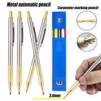 3.0mm Metal Woodworking Mechanical Pencil, Deep Hole Positioning And Marking Woodworking Drawing Woodworking Building Supplies