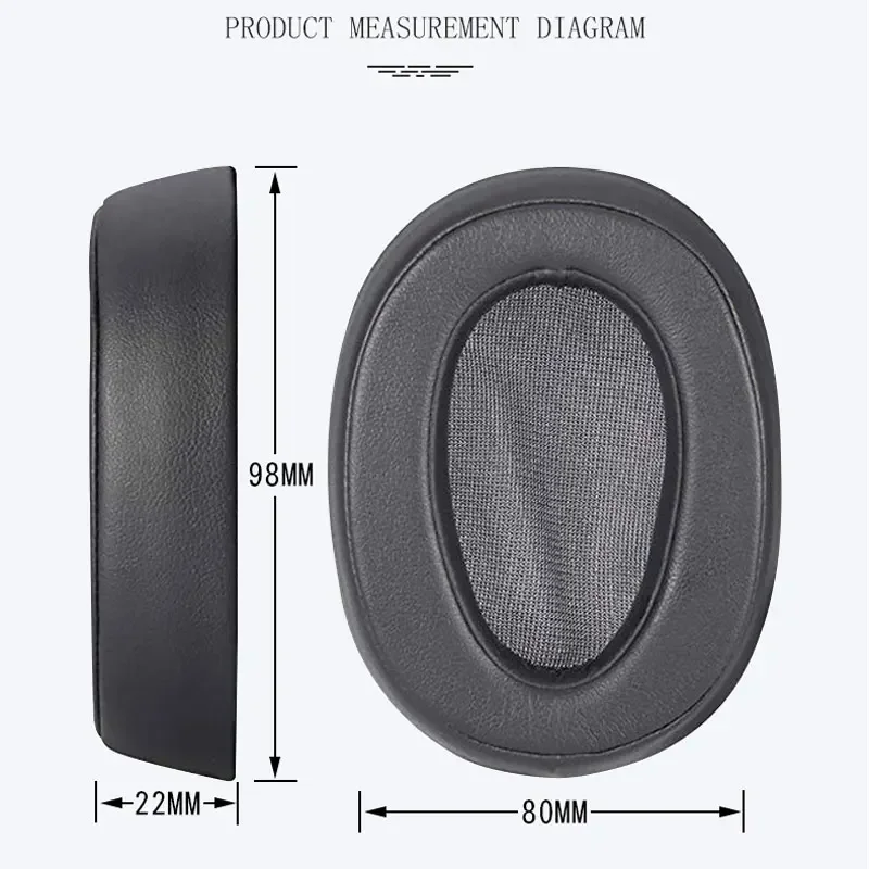 New2023 Earpads For Sony MDR-100ABN WH-H900N Headphone Replacement Ear Pad Cushion Cups Cover Earpads Earmuffs 1 pair