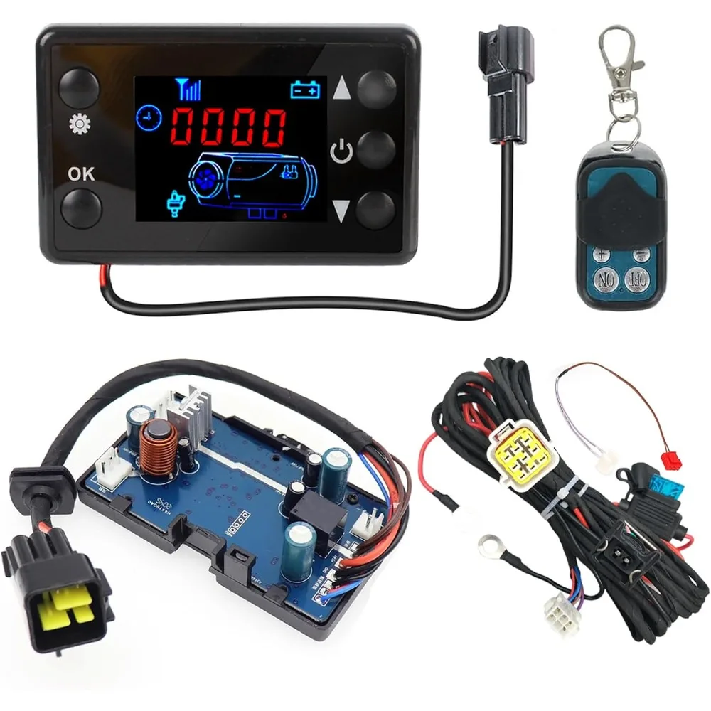 

12V/24V Diesel Heater Control Board Parking Heater Controller Panel Diesel Heater Motherboard LCD Controller with Remote Control