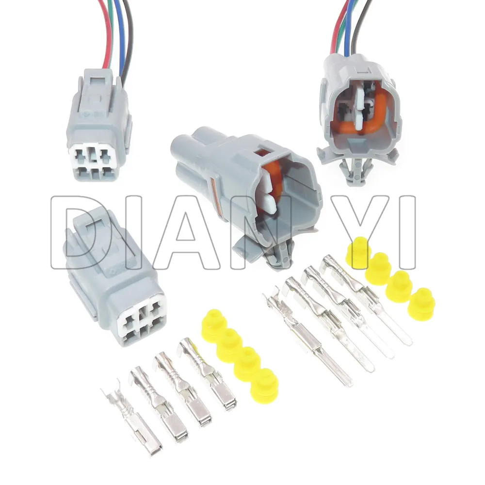 1 Set 4 Way 6188-0217 6189-0372 Waterproof Automobile Electrical Wiring Socket AC Assembly Car Crimp Connector