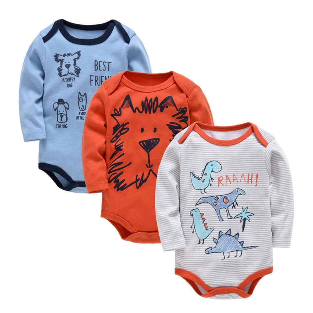 Newborn Baby Boys Girls Bodysuit Long Sleeve Cotton Baby Autumn Clothes Comfortable Infant Jumpsuit Clothing 0 to 24 Months