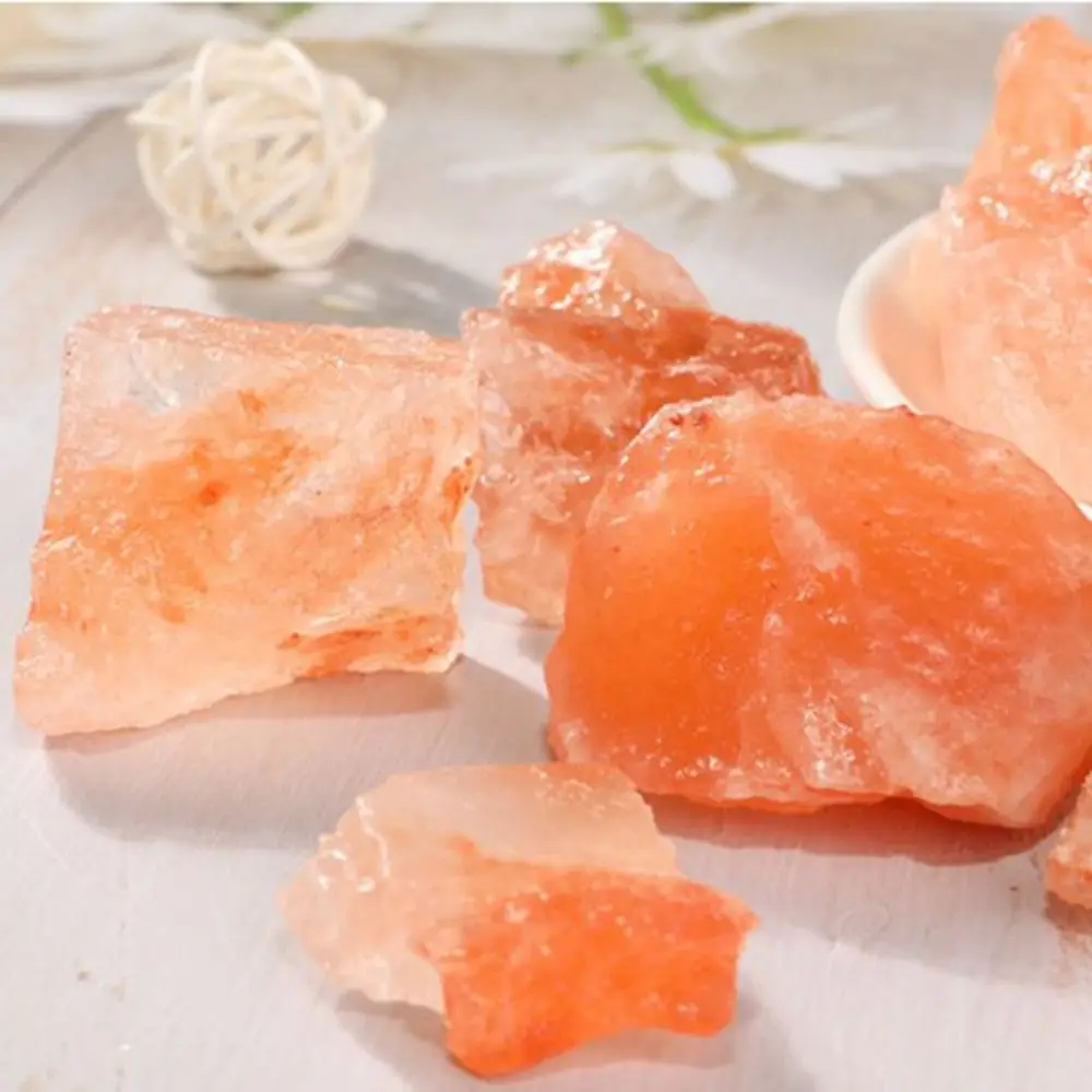 Natural Natural Orange Salt Stone Handicraft Stone Crafts Expanded Aromatherapy Stone Crushed Stone crystal raw stone