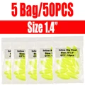 50 piezas amarillas talla 9