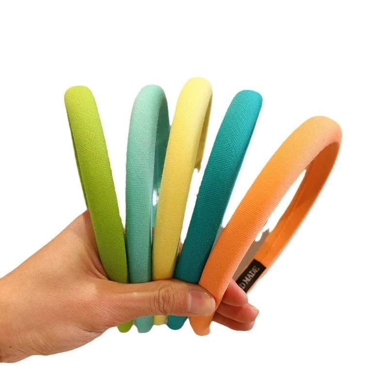 2026 Neue Klassische Einfache Stirnbänder für Kinder, Mädchen Elastische Modische Einfarbige Haarreifen, Kinder-Haaraccessoires – Detail 11