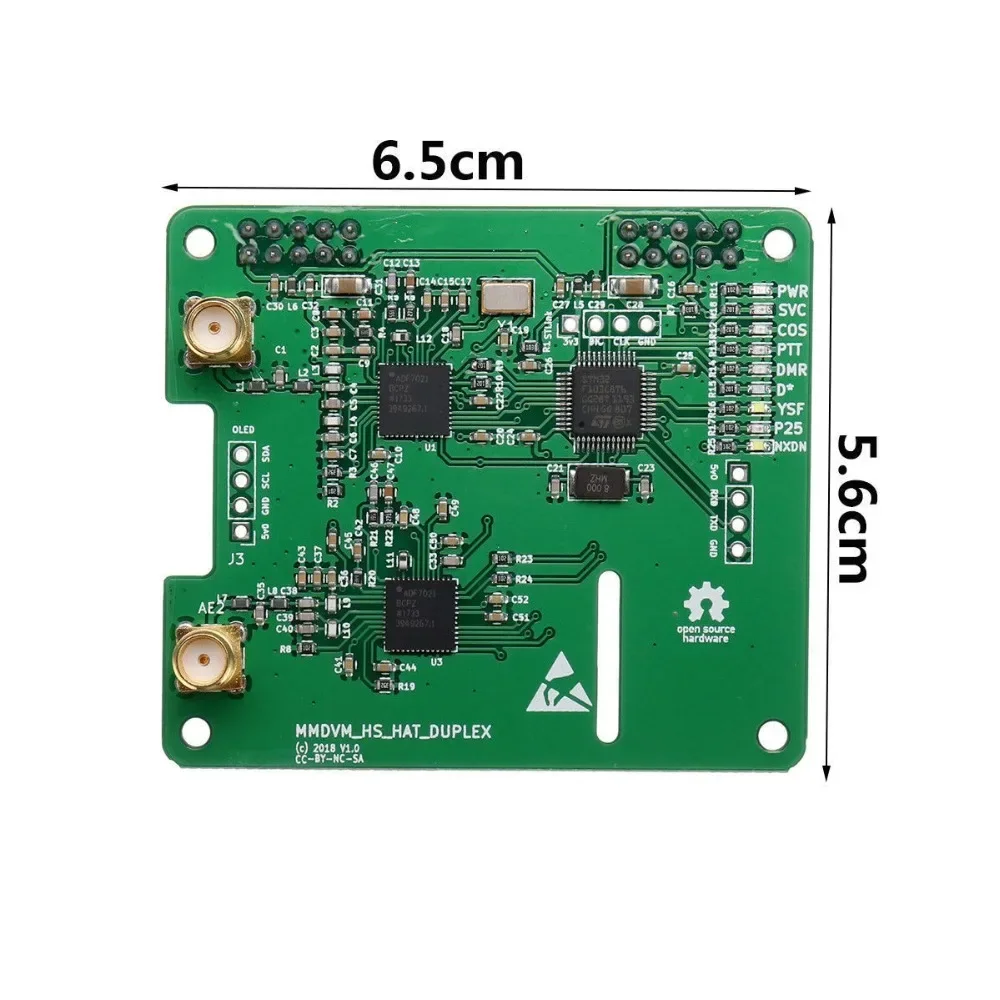 MMDVM Duplex Hotspot Board with OLED Display Screen Support DMR P25 D Star Mini Relay Module Support UHF VHF for Raspberry Pi