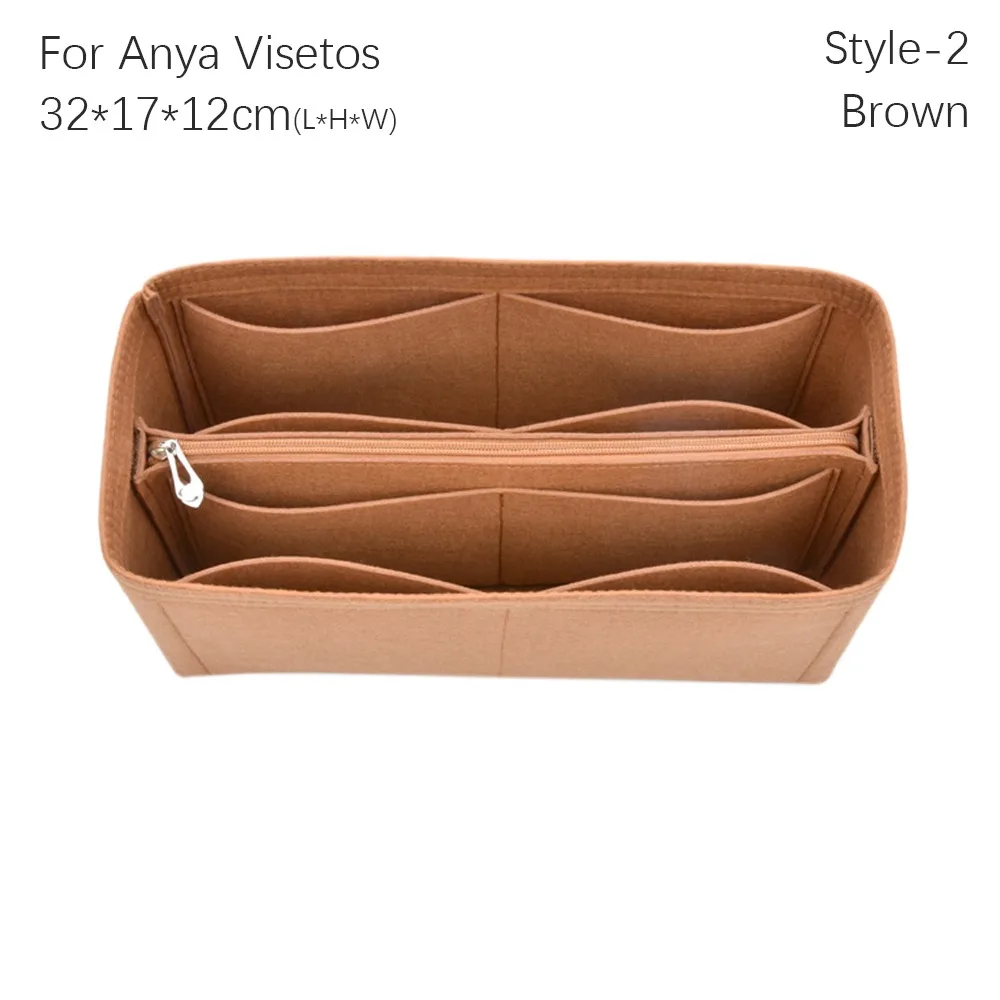 

Felt Handbag Insert Bag Bag Support Storage Purse Liner Organization Portable Bag Organiser for Liz Visetos / Anya Visetos