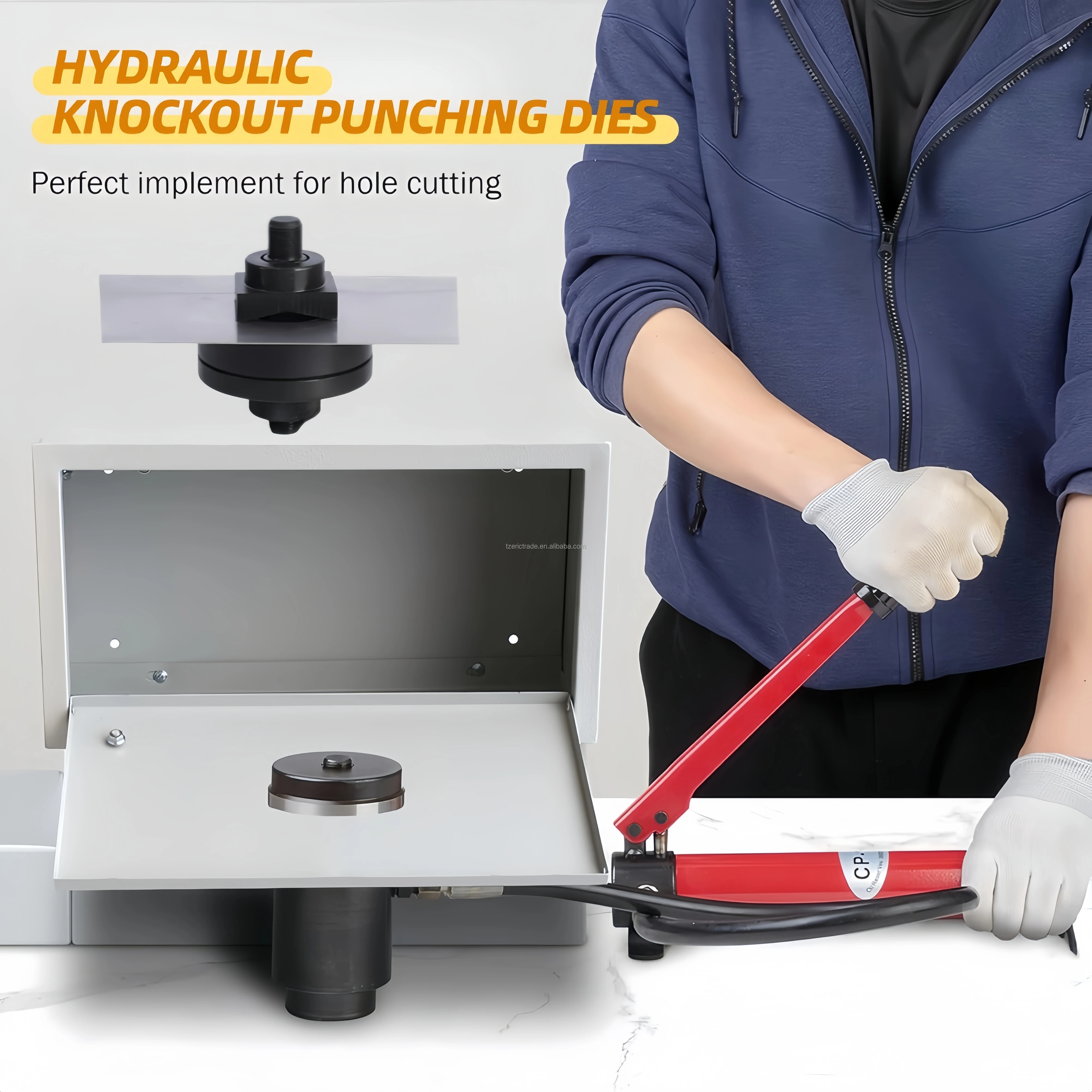 

Customize 92 X 92mm Square Hole Knockout Punch Die Steel Cr45 for Hydraulic Punch Driver Kit Manual Hole Knockout Puncher Tool