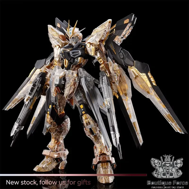 BANDAI MGEX STRIKE FREEDOM GUNDAM 1/100 ZGMF-X20A Mechanical Clear Anime Action Figure Assembly Model Collection Toy