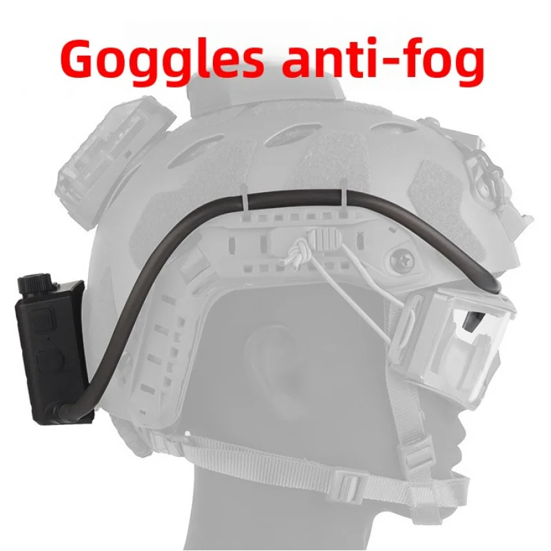 

Professional Tactical Goggles Defogger Fan Kit - Fast-Acting Anti-Fog Accessory for Shooting Glasses, Off-Road Racing Motorcycle