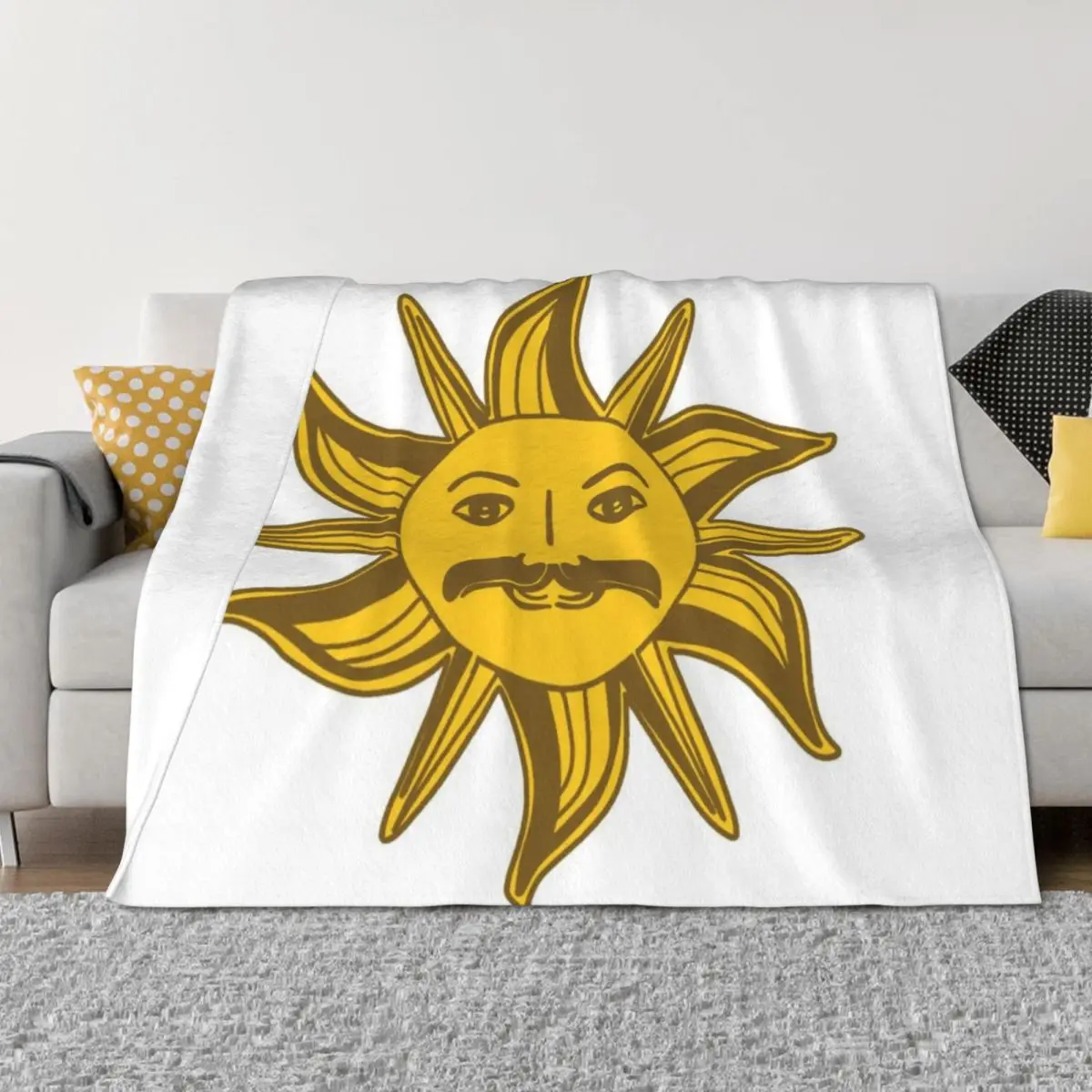 

King Arthur Sun Throw Blanket Decoratives halloween Cute Blankets