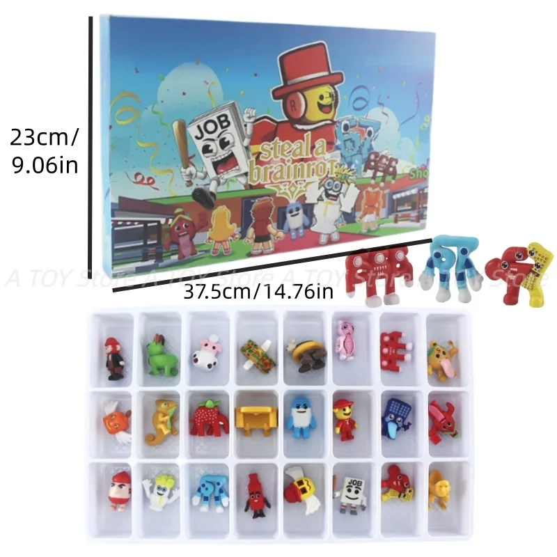 กล่องสุ่มฟิกเกอร์ Hot Game Steal A Brainrot 24 ชิ้น โมเดลน่ารัก ของเล่นสะสม ฟิกเกอร์เซอร์ไพรส์ ตุ๊กตา ของขวัญสำหรับเด็ก