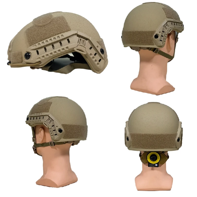 Tactical Helmet Cutting 100%UHMW-PE Ballistics Helmet Wendy Lining NIJ IIIA9mm .44Fast Helmet Rapid Trajectory Helmet