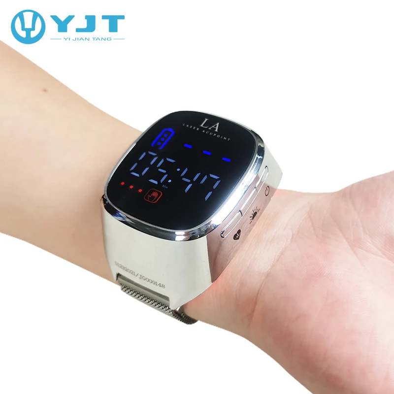 New Arrival Heart Rate Monitor Wrist Laser Blood Pressure Monitor Digital Blood Glucose Watch for Home Use
