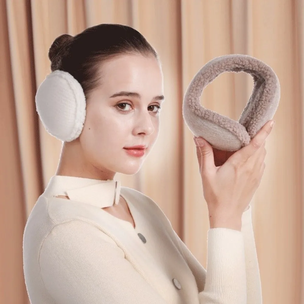 Fashion Warm Winter Earmuffs Folding Soft Earmuffs Cold Protection Faux Fur Earflap Protection Outdoor