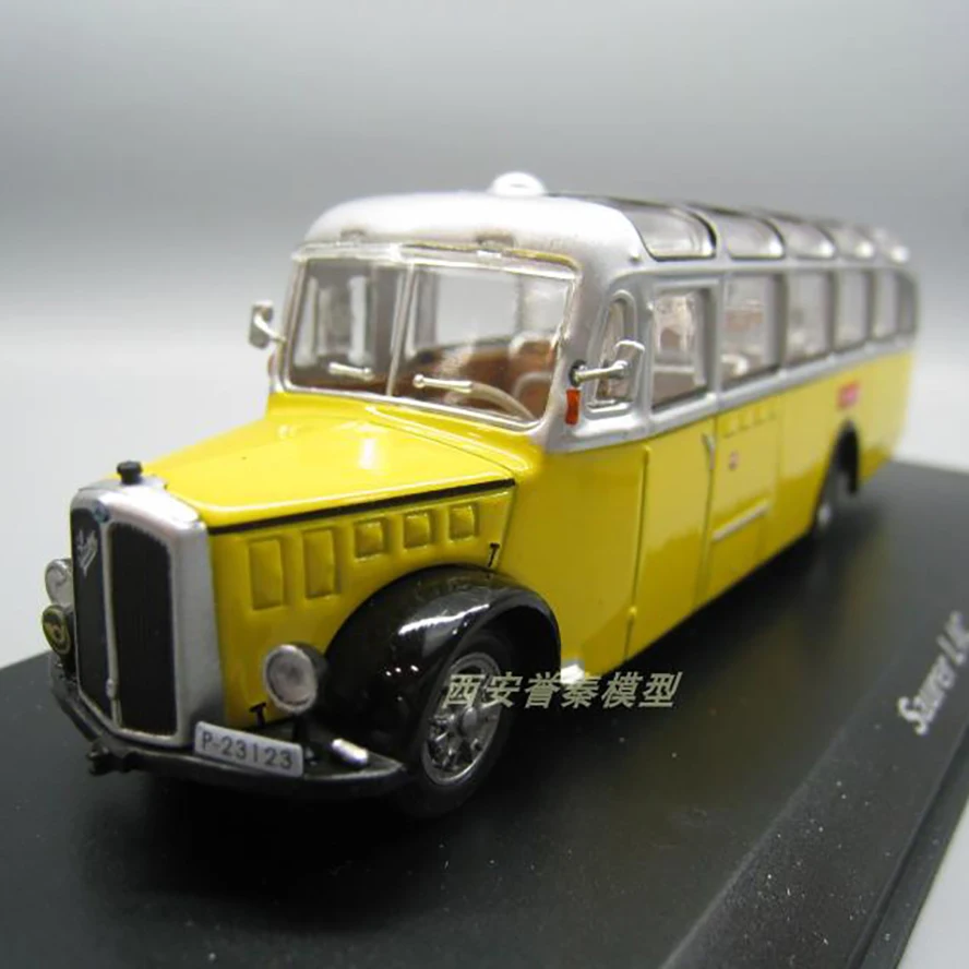 Die Cast 1/72 Scale SAURER L4C Swiss Post Bus Alloy model 106  Bus Classic Alloy Car Model Emulation Model Collection Toy Gift