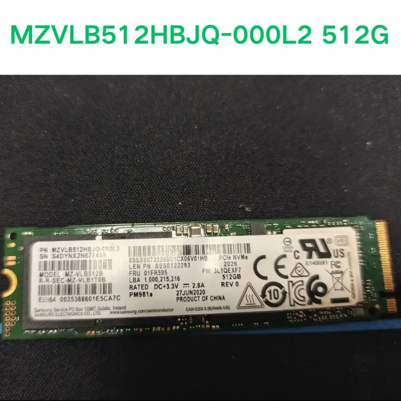 Second hand test OK MZVLB512HBJQ-000L2 512G Solid State Drive