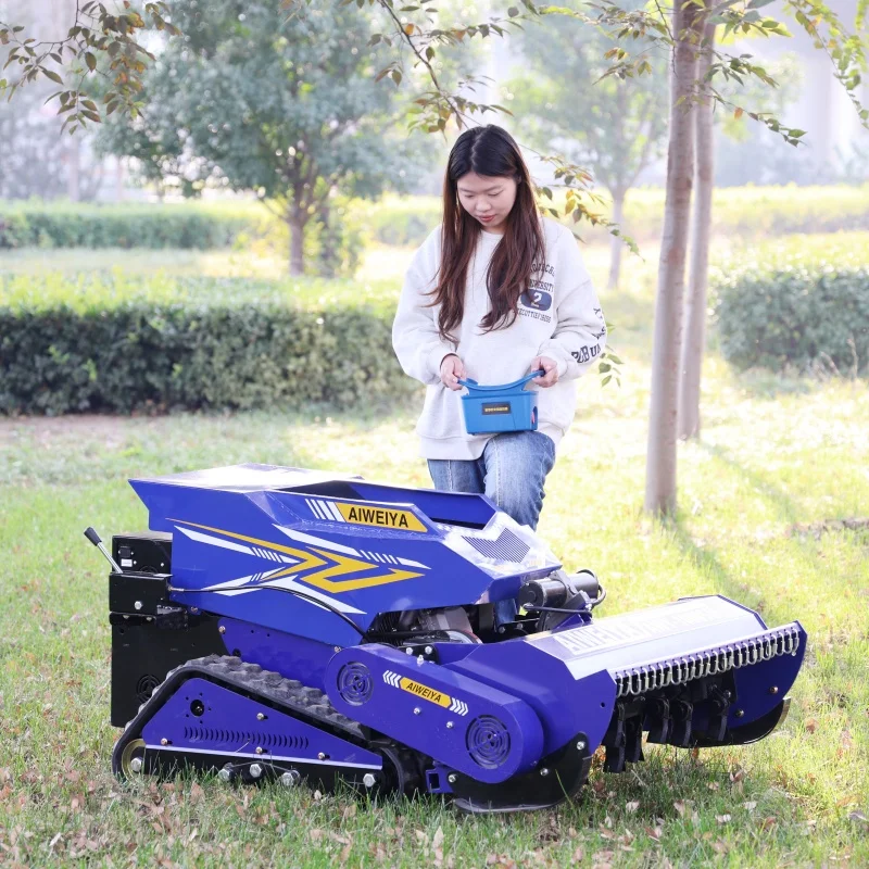 تخصيص الديزل الغابات مولشر جرار الغابات التحكم عن بعد الصناعية جميع التضاريس جزازة الكذب للعشب الجبلي المنحدر #5