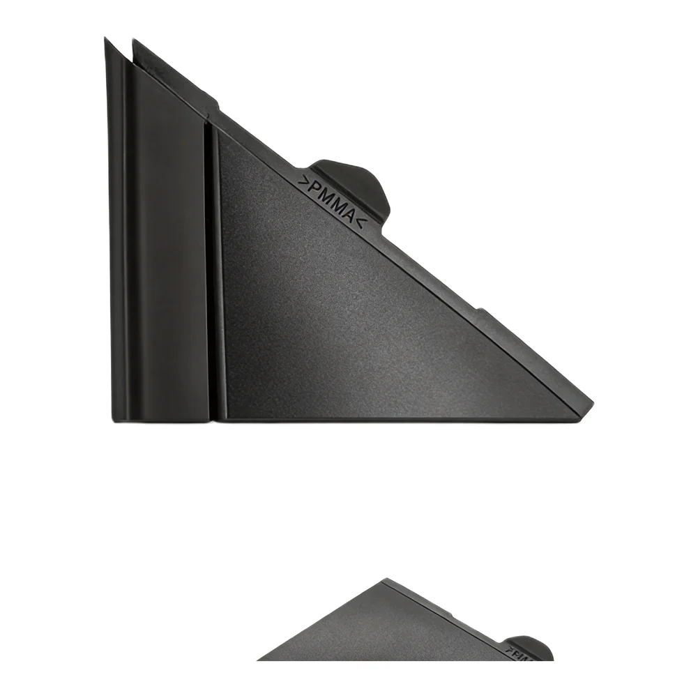 Front Window Cover A-pillar Triangle BLACK A-pillar Triangle Cover Protector Enhances Aesthetics ABS Construction Seamless Fit