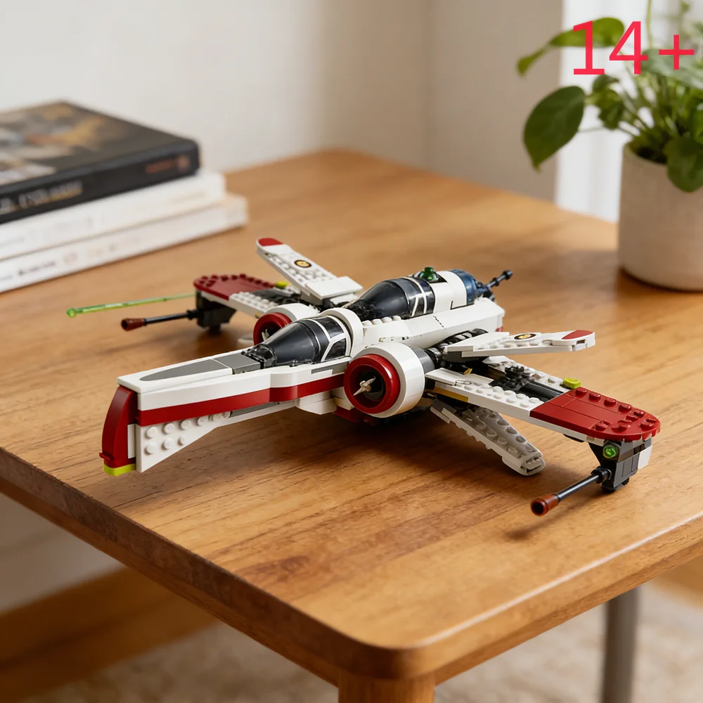 

Space War ARC-170 75402 Starfighter Building Blocks 497PCS With 4 Figures Model Constructio Bricks Toys Gift For Kids