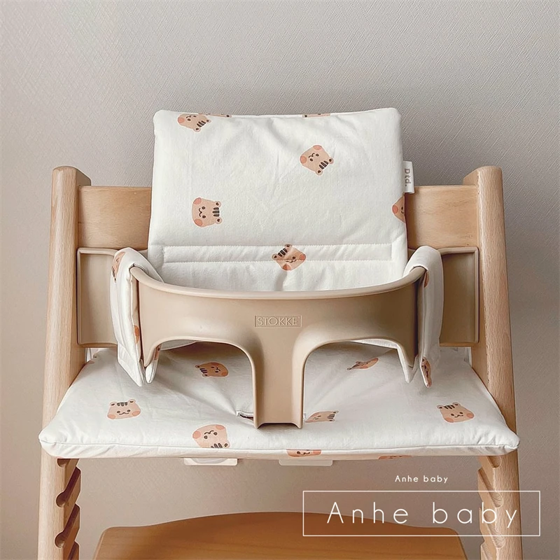 Waterproof Korean INS Children\'s Dining Chair Cushion Stokke Seat Cushion Portable Baby Seat Cushion Baby Dining Chair