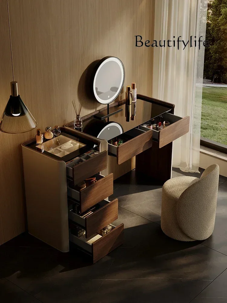 Dresser, bedroom, light luxury chest, integrated makeup table, advanced small apartment, simple and modern makeup table