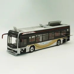 1:36 Scale Diecast Alloy BJ6129EVCA New Energy Electric Bus Toys Cars Model Classics Adult Collectible Souvenir Gifts Display