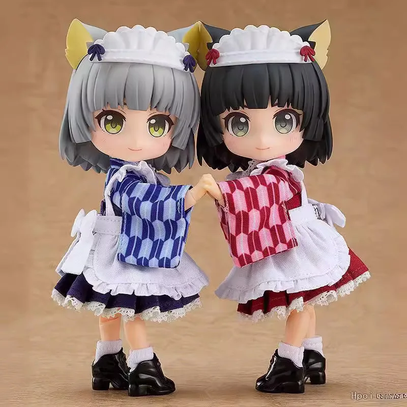 

Коллекционная фигурка-кукла Catgirl Maid Yuki Sakura от Neko Works, 14 см, с кошачьими ушками и одеждой из натуральной ткани