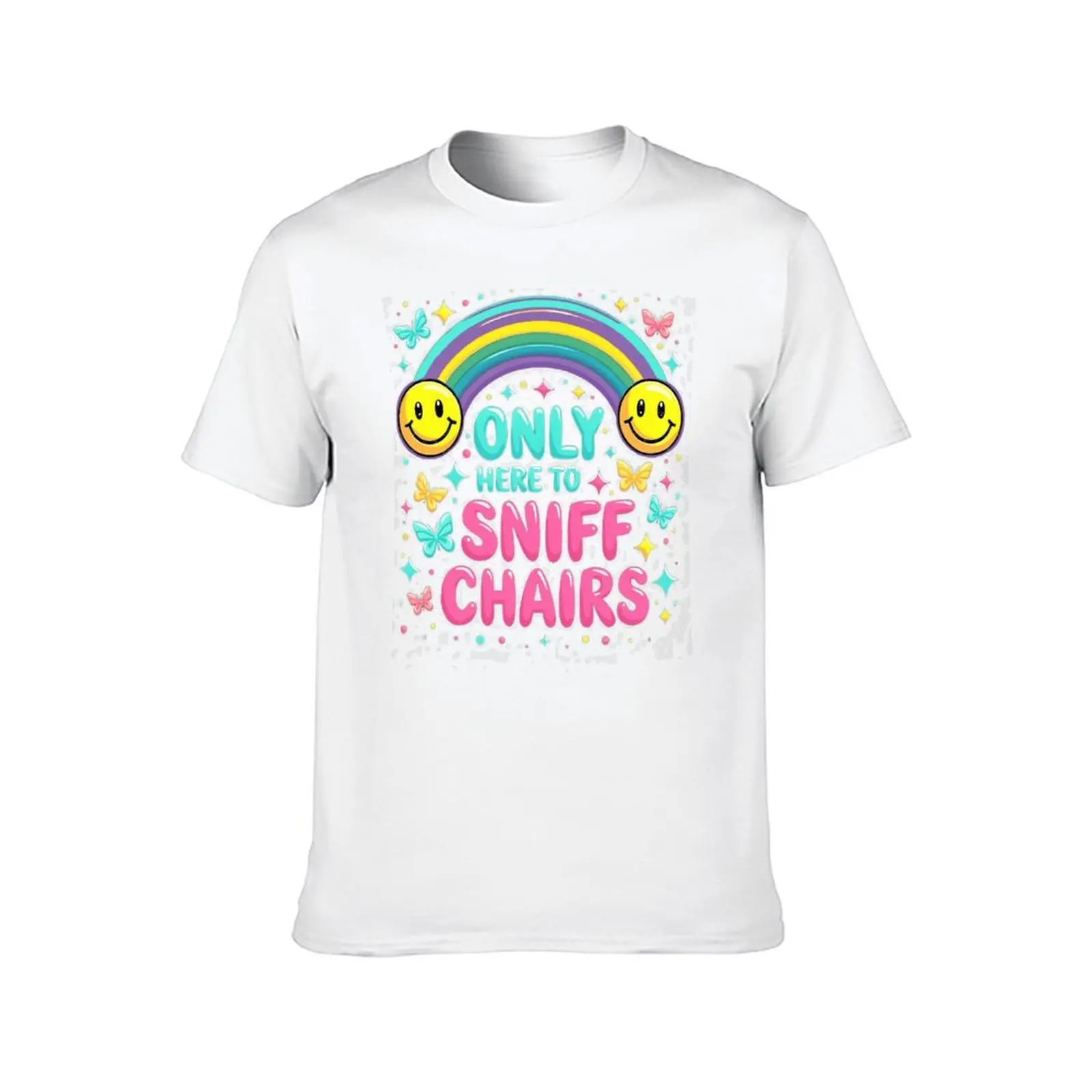 فقط هنا إلى استنشاق الكراسي تي شيرت القطن تي شيرت حزمة تي شيرت للرجل القطن مضحك أنيمي التي شيرت تي شيرت