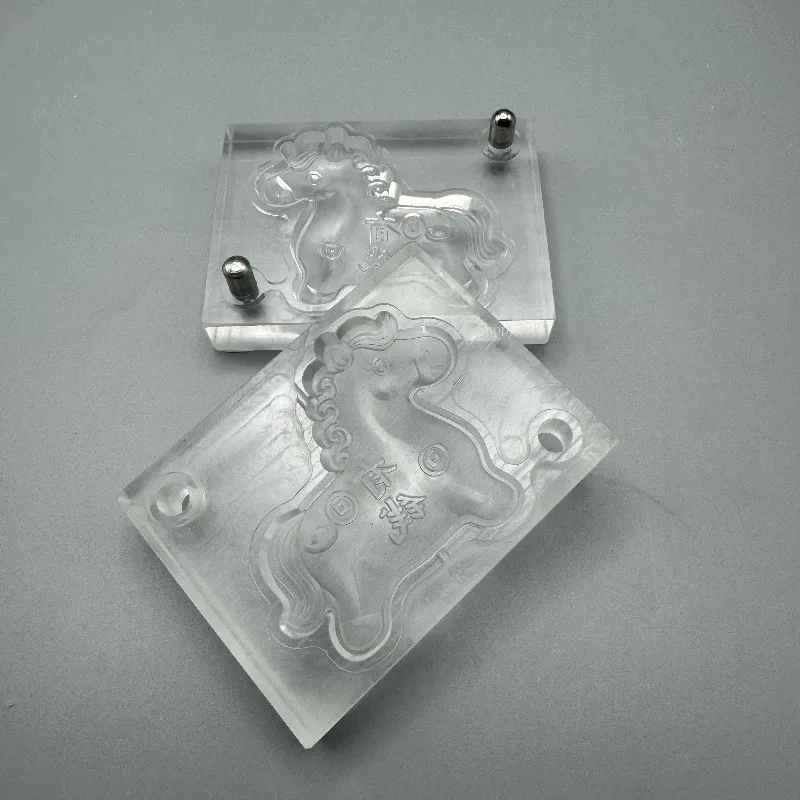 40x34mm/58x50mm Incense Brand Mold/Double-sided Three-dimensional Pony Shape Acrylic Handmade DIY Incense Powder Making Tools