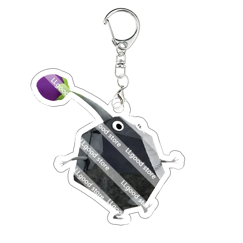 Color Pikmin Acrylic Keychain Bag Pendant Student Keyring Collection Game Character Small Creature Bag Pendant Birthday Gift