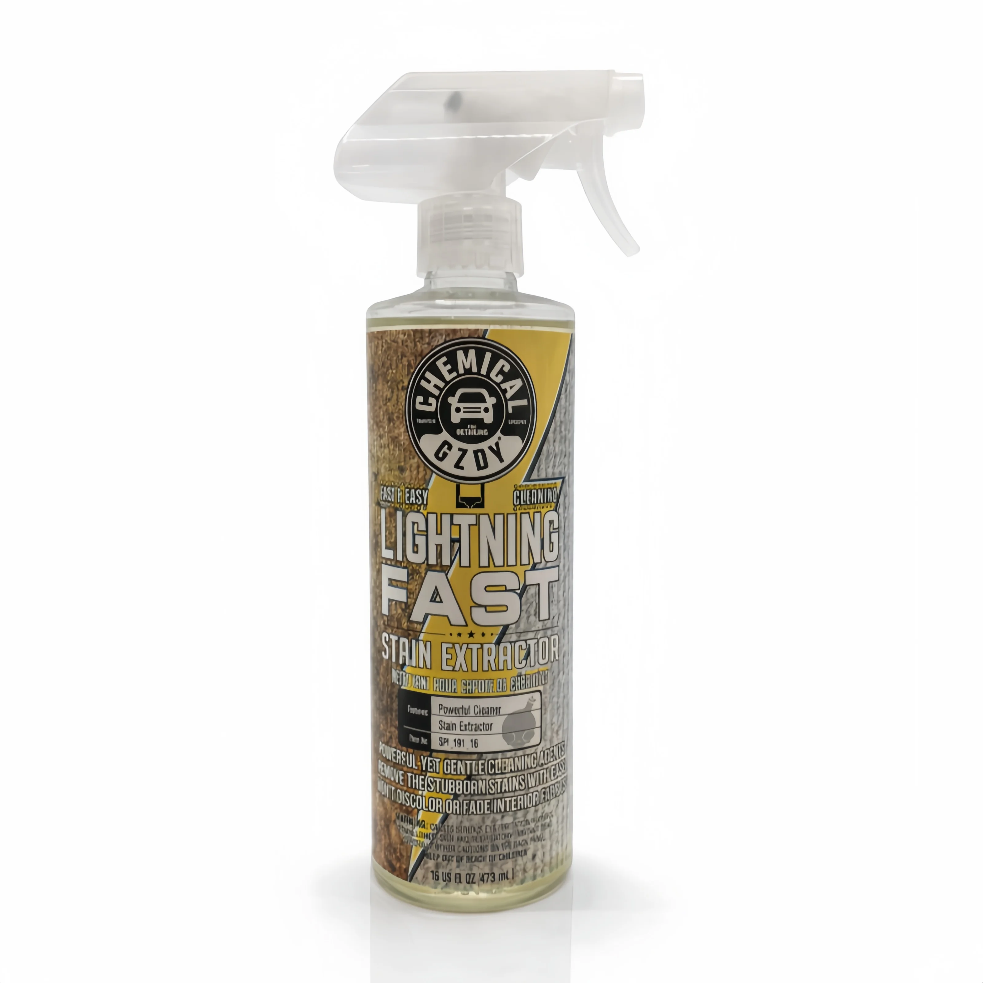Lightning Fast Car Cleaner 16oz – Strong Stain Remover for Interior Fabric, Carpet & Upholstery, Deep Clean & Refresh