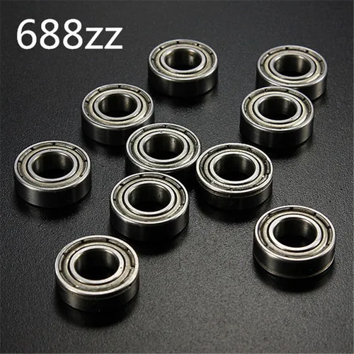 

10pcs 608ZZ 8x22x7mm 3D printer Miniature Radial Bearings Deep Groove Ball Bearings Skateboard Scooter Roller Wheels Bearing