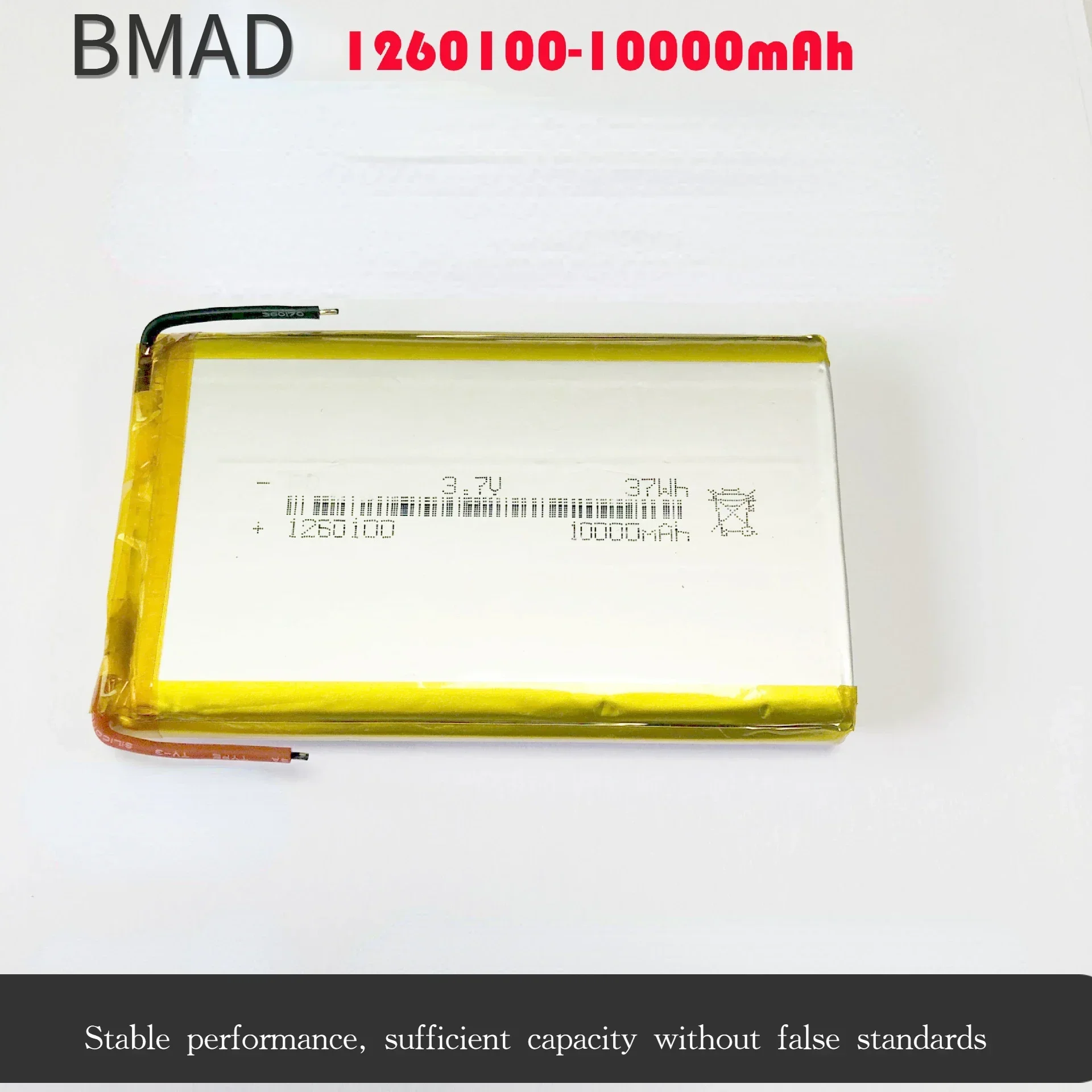 

1260100 3.7v 10000mah High Capacity Polymer Lithium Battery Suitable For Fingerprint Lock Mobile Power Electronic Devices