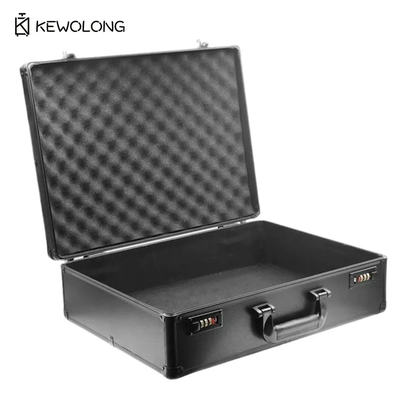 Commercial Instrument Case - Large Capacity Shockproof Tool Box with Lock, Portable Aluminum Storage for Equipment & Tools