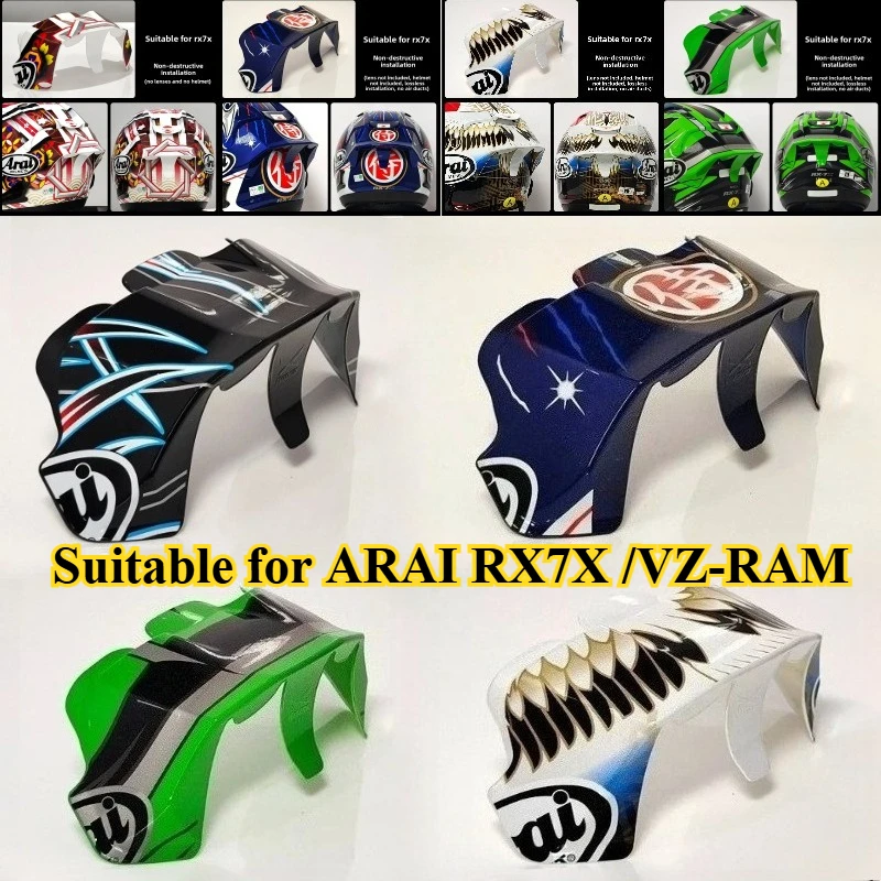 Suitable for ARAI RX7X /VZ-RAM Motorbike Rear Trim Helmets Spoiler Case Helmet Accessories Colorful Spoiler
