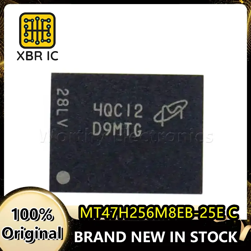 (2/20 pieces) MT47H256M8EB-25E C FBGA-60 Silkscreen D9MTG Memory IC Chip Electronics Brand New Original Fast Shipping