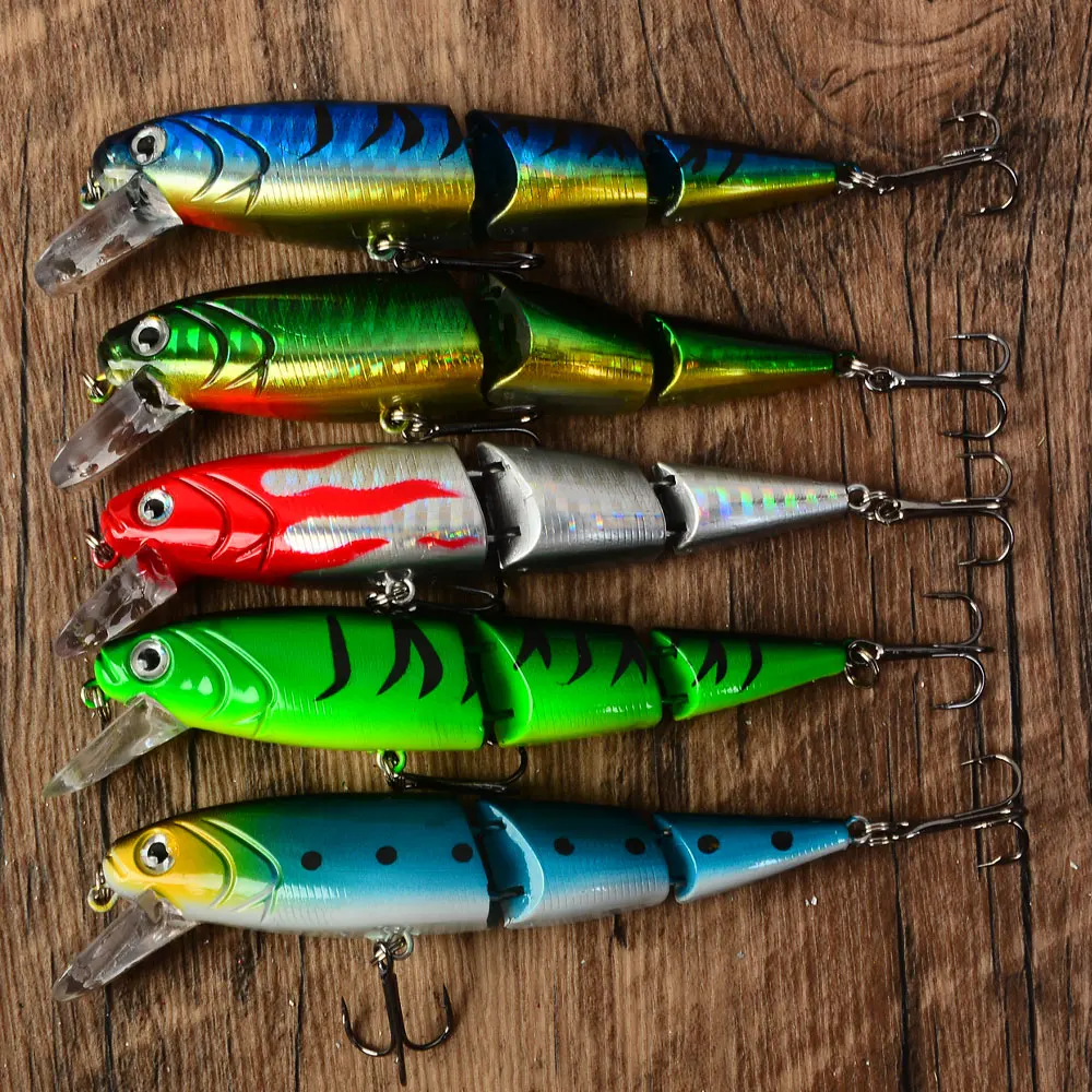 

5pcs Floating Minnow Fishing Lure Wobbler For Trolling Hard Bait Isca Artificial Crankbait Bass Pike Fishing Tackle