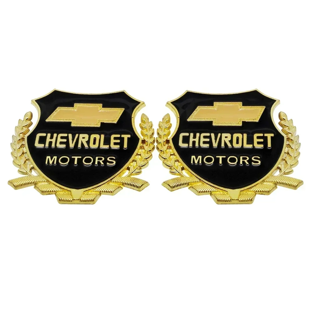 Metal Car Body Side Rear Tail Badge Sticker for Chevrolet Cruze Silverado Traverse Spark Equinox Sail Onix Malibu Captive Aveo