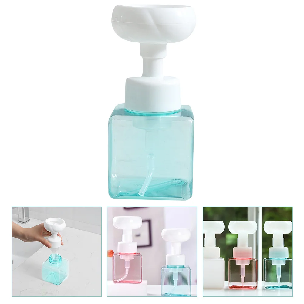 2 Pcs Dispenser Flower Distribution Bottle Travel Shampoo Bottles Cleaner Soap Plastic Manual Lotion