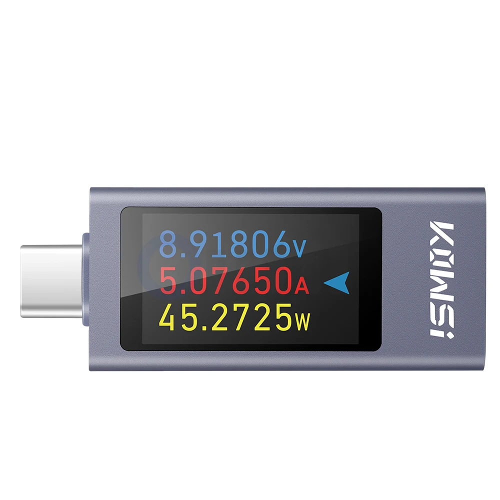 Imagem -02 - Multi-function Digital Tipo-c Tester Tensão Medidor de Energia Atual dc 430a 012a Bateria Capacidade Meter Kws2303c