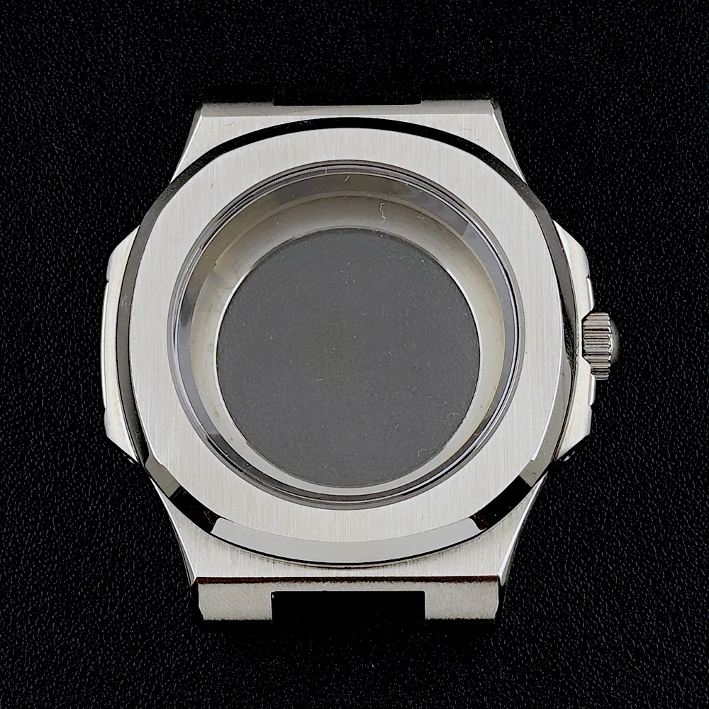 NH35 حافظة ساعة رجالية هيكل من الفولاذ المقاوم للصدأ زجاج الياقوت مناسبة لملحقات ساعة الحركة NH35